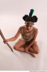 ANISE SITTING POSE WITH SPEAR